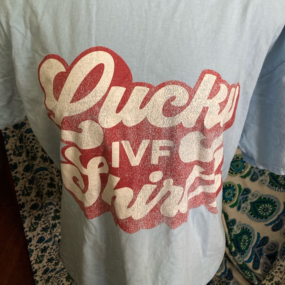 Blue Unisex “Lucky IVF Shirt” tshirt